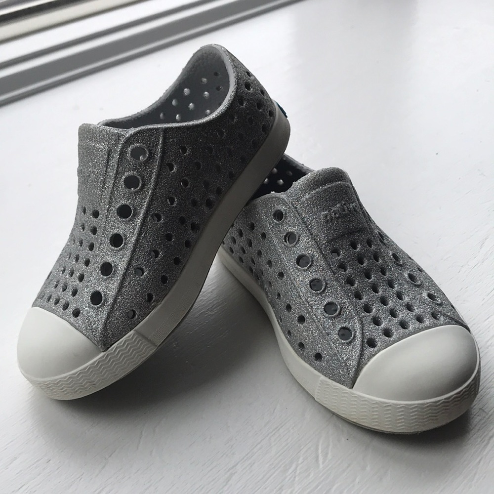 Native Shoes Jefferson Bling Glitter Size 6